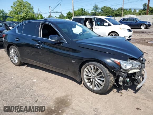 ✅ 2019 Infiniti Q50 Luxe • VIN: JN1EV7AR4KM558879 • Lot: 58969915. Listed on Copart with 64,053 mi. Free auction sales archive from the USA and detailed vehicle history report at DreamBid. Image 4.