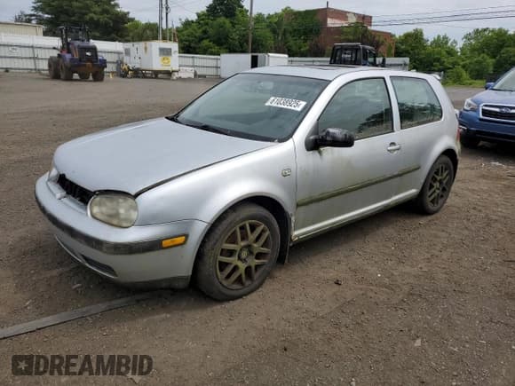 ✅ 2002 Volkswagen Golf GTI • VIN: 9BWDE61J224046492 • Lot: 61038925. Listed on Copart with Not provided. Free auction sales archive from the USA and detailed vehicle history report at DreamBid. Image 1.
