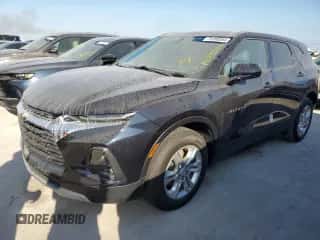 2020 Chevrolet Blazer LT with VIN 3GNKBBRA6LS555551, listed as a Copart auction lot 75399384 with Not provided miles and Salvage title. Bid and sale history available at DreamBid. Image 1.