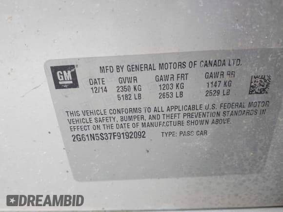 ✅ 2015 Cadillac XTS Luxury • VIN: 2G61N5S37F9192092 • Lot: 41779854. Wystawiony na IAAI z przebiegiem 168 592 mil. Bezpłatny archiwum sprzedaży aukcyjnych z USA i szczegółowy raport historii pojazdu na DreamBid. Zdjęcie 9.