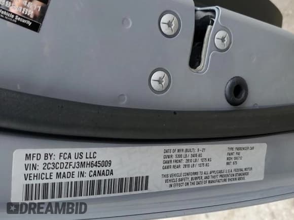 ✅ 2021 Dodge Challenger R/T Scat Pack • VIN: 2C3CDZFJ3MH645009 • Lot: 72665542. Wystawiony na Copart z przebiegiem 12 658 mil. Bezpłatny archiwum sprzedaży aukcyjnych z USA i szczegółowy raport historii pojazdu na DreamBid. Zdjęcie 14.