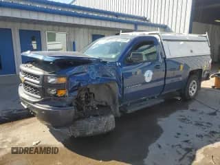 2015 Chevrolet Silverado 1500 Work Truck z VIN 1GCNKPEC6FZ342665, wystawiony jako Copart lot #72026195 z przebiegiem 53 723 mil mil oraz Szkoda całkowita • Salvage title. Historia ofert i sprzedaży dostępna na DreamBid. Obrazek 1.