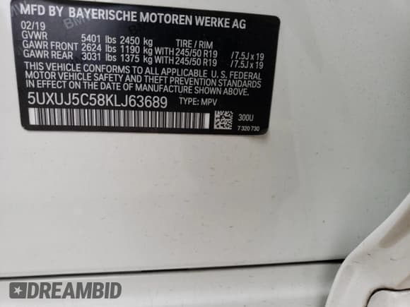 ✅ 2019 BMW X4 M40i • VIN: 5UXUJ5C58KLJ63689 • Лот: 47812373. Опубликован ранее на Copart с пробегом 37 003 миль. Бесплатный доступ к архиву аукционных продаж из США и подробный отчёт об истории автомобиля на DreamBid. Изображение 12.