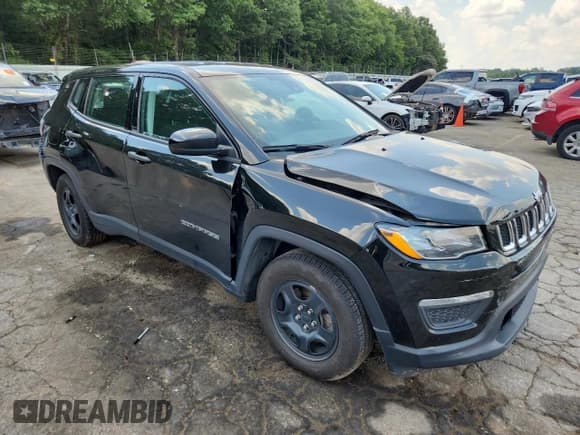 ✅ 2021 Jeep Compass Sport • VIN: 3C4NJCAB7MT588461 • Lot: 61834045. Listed on Copart with 114,732 mi. Free auction sales archive from the USA and detailed vehicle history report at DreamBid. Image 4.