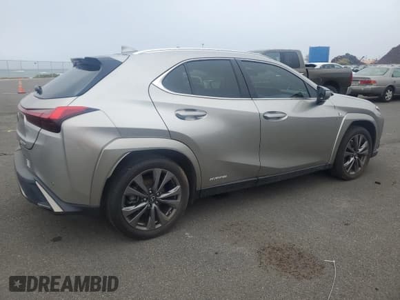 ✅ 2022 Lexus UX 250h F Sport • VIN: JTHR9JBH6N2054435 • Lot: 45687975. Listed on Copart with 12,615 mi. Free auction sales archive from the USA and detailed vehicle history report at DreamBid. Image 3.
