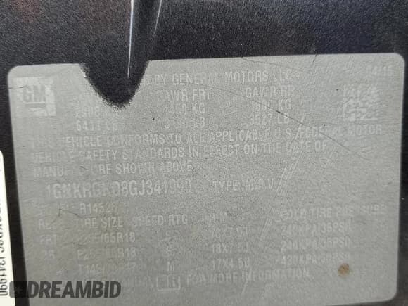 ✅ 2016 Chevrolet Traverse LT • VIN: 1GNKRGKD8GJ341990 • Lot: 69833644. Wystawiony na Copart z przebiegiem 174 865 mil. Bezpłatny archiwum sprzedaży aukcyjnych z USA i szczegółowy raport historii pojazdu na DreamBid. Zdjęcie 13.