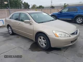 2006 Honda Accord VP with VIN 1HGCM56116A007428, listed as a IAAI auction lot 43165834 with 143,940 mi miles and . Bid and sale history available at DreamBid. Image 1.