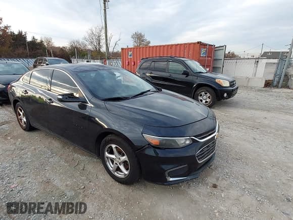 ✅ 2016 Chevrolet Malibu LS • VIN: 1G1ZB5STXGF309478 • Lot: 43727913. Listed on IAAI with 133,630 mi. Free auction sales archive from the USA and detailed vehicle history report at DreamBid. Image 1.