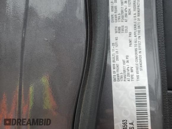 ✅ 2024 Jeep Grand Cherokee Laredo • VIN: 1C4RJHAG5R8954563 • Lot: 70363835. Listed on Copart with 45,084 mi. Free auction sales archive from the USA and detailed vehicle history report at DreamBid. Image 14.