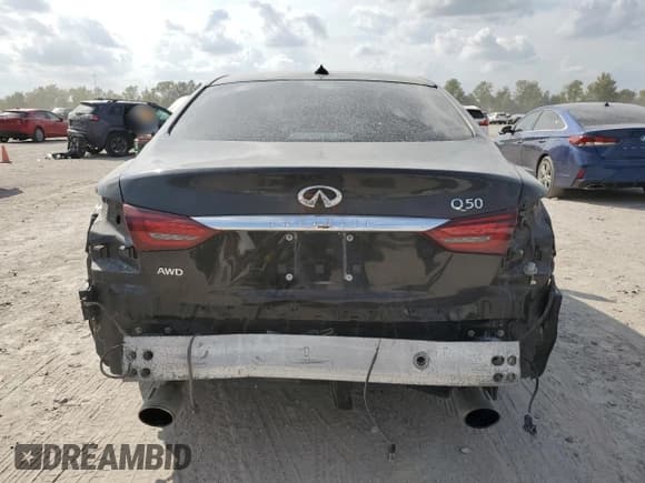 ✅ 2019 Infiniti Q50 Luxe • VIN: JN1EV7AR6KM552145 • Lot: 90245465. Listed on Copart with 96,185 mi. Free auction sales archive from the USA and detailed vehicle history report at DreamBid. Image 6.