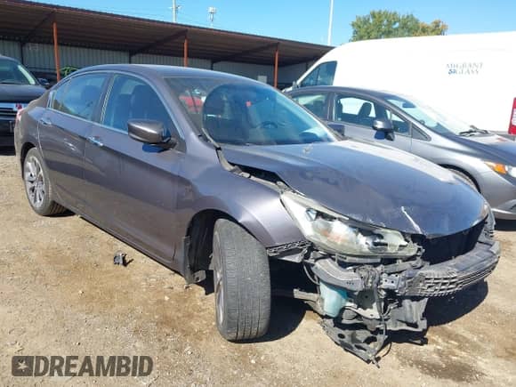 2014 Honda Accord Sport с VIN 1HGCR2F57EA085164, выставлен на аукционе IAAI как лот 43471874 с пробегом 162 752 миль миль и . История ставок и продаж доступна на DreamBid. Изображение 1.