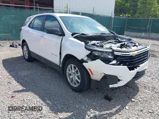 ✅ 2023 Chevrolet Equinox LS • VIN: 3GNAXHEG4PL209296 • Lot: 43101909. Listed on IAAI with 13,034 mi. Free auction sales archive from the USA and detailed vehicle history report at DreamBid. Image 1.