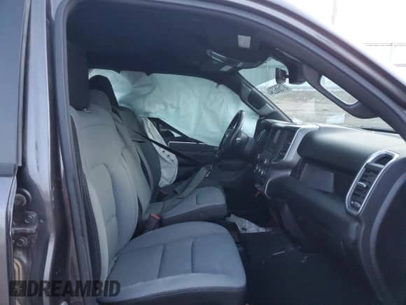 2021 Ram 1500 Big Horn with VIN 1C6SRFFM4MN655872, listed as a Copart auction lot 81506234 with Not provided miles and Salvage title. Bid and sale history available at DreamBid. Image 7.