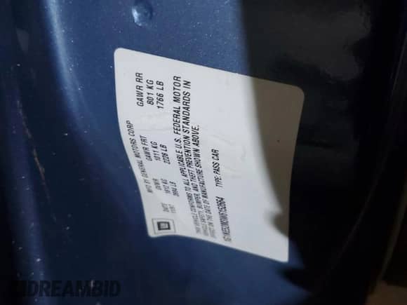 1998 Chevrolet Malibu LS z VIN 1G1NE52M3W6152664, wystawiony jako Copart lot #44982485 z przebiegiem 126 227 mil mil oraz Szkoda całkowita • Salvage title. Historia ofert i sprzedaży dostępna na DreamBid. Obrazek 12.