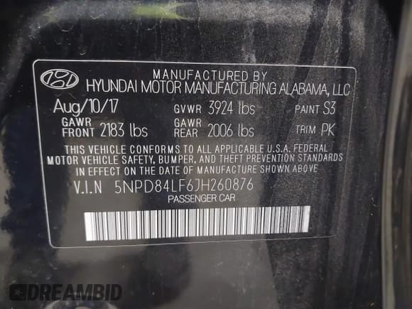 ✅ 2018 Hyundai Elantra Limited • VIN: 5NPD84LF6JH260876 • Лот: 43419880. Опубликован ранее на IAAI с пробегом 153 908 миль. Бесплатный доступ к архиву аукционных продаж из США и подробный отчёт об истории автомобиля на DreamBid. Изображение 9.