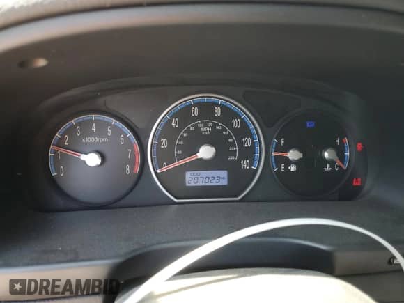 2009 Hyundai Santa Fe GLS с VIN 5NMSG13D19H246805, выставлен на аукционе Copart как лот 52576334 с пробегом 207 023 миль миль и Списание • Salvage title. История ставок и продаж доступна на DreamBid. Изображение 9.