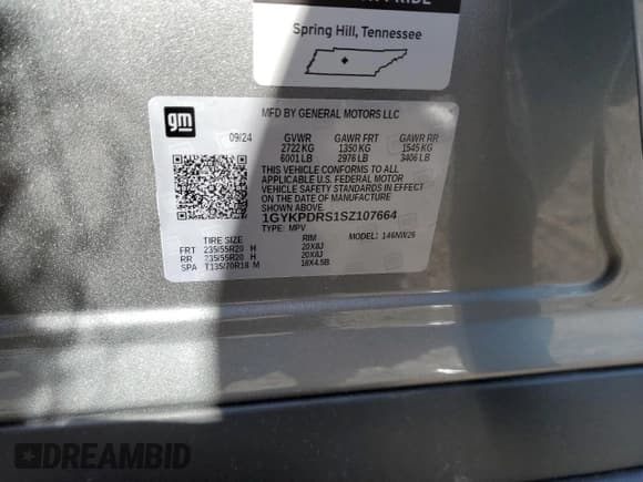 ✅ 2025 Cadillac XT6 AWD Premium Luxury • VIN: 1GYKPDRS1SZ107664 • Lot: 49882435. Listed on Copart with 594 mi. Free auction sales archive from the USA and detailed vehicle history report at DreamBid. Image 13.