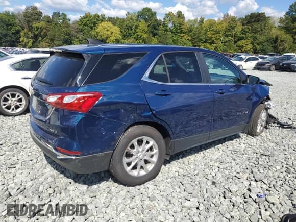2021 Chevrolet Equinox LT with VIN 2GNAXUEV1M6108868, listed as a Copart auction lot 81559575 with 111,576 mi miles and Salvage title. Bid and sale history available at DreamBid. Image 3.