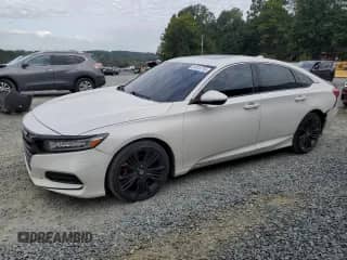 2018 Honda Accord EX-L with VIN 1HGCV2F55JA034056, listed as a Copart auction lot 81415715 with 166,969 mi miles and Salvage title. Bid and sale history available at DreamBid. Image 1.
