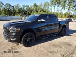 2019 Ram 1500 Big Horn with VIN 1C6SRFFTXKN751915, listed as a Copart auction lot 86119055 with 130,204 mi miles and Salvage title. Bid and sale history available at DreamBid. Image 1.