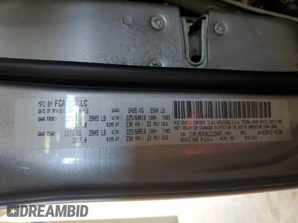 ✅ 2019 Jeep Cherokee Limited • VIN: 1C4PJMDX3KD122647 • Lot: 68714735. Listed on Copart with Not provided. Free auction sales archive from the USA and detailed vehicle history report at DreamBid. Image 13.