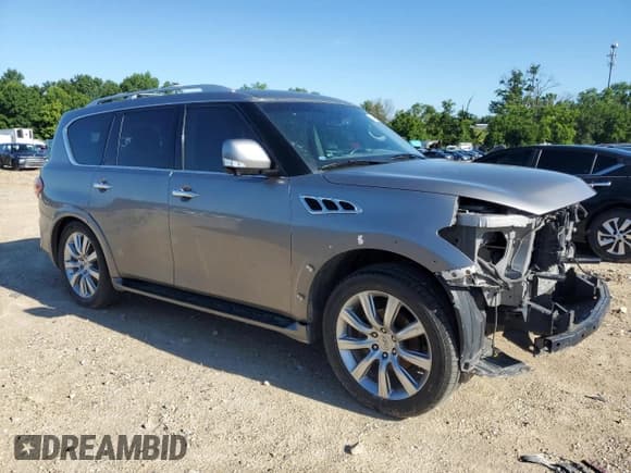 ✅ 2012 Infiniti QX56 8-passenger • VIN: JN8AZ2NC6C9316841 • Lot: 63465945. Listed on Copart with 195,624 mi. Free auction sales archive from the USA and detailed vehicle history report at DreamBid. Image 4.