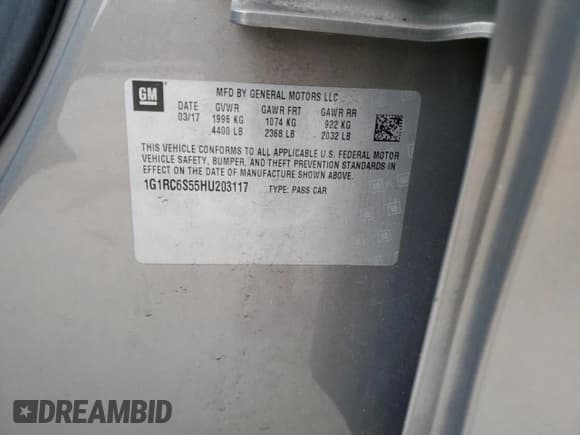 ✅ 2017 Chevrolet Volt LT • VIN: 1G1RC6S55HU203117 • Lot: 47537014. Wystawiony na Copart z przebiegiem 58 426 mil. Bezpłatny archiwum sprzedaży aukcyjnych z USA i szczegółowy raport historii pojazdu na DreamBid. Zdjęcie 14.