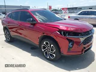 2024 Chevrolet Trax 2RS with VIN KL77LJE22RC235479, listed as a IAAI auction lot 42792338 with 23,826 mi miles and . Bid and sale history available at DreamBid. Image 1.