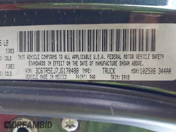 ✅ 2018 Ram 2500 Power Wagon • VIN: 3C6TR5EJ7JG170488 • Lot: 42694253. Listed on IAAI with 169,757 mi. Free auction sales archive from the USA and detailed vehicle history report at DreamBid. Image 9.