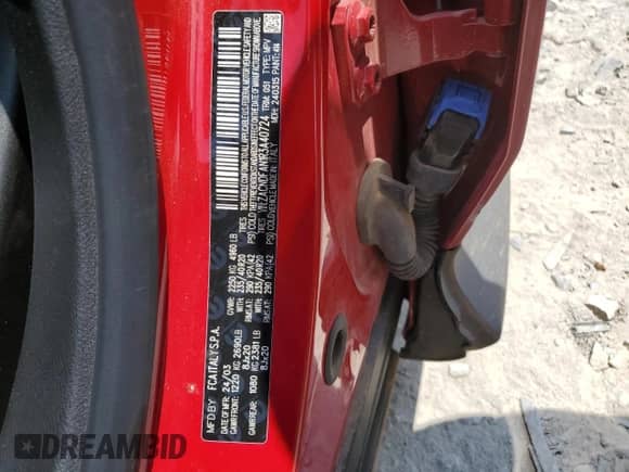 2024 Dodge Hornet GT z VIN ZACNDFAN1R3A40724, wystawiony jako Copart lot #59303235 z przebiegiem 7 618 mil mil oraz Szkoda całkowita • Salvage title. Historia ofert i sprzedaży dostępna na DreamBid. Obrazek 13.