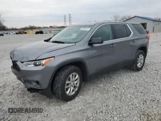 ✅ 2020 Chevrolet Traverse LS • VIN: 1GNERFKW6LJ108662 • Lot: 91780145. Listed on Copart with 71,291 mi. Free auction sales archive from the USA and detailed vehicle history report at DreamBid. Image 1.
