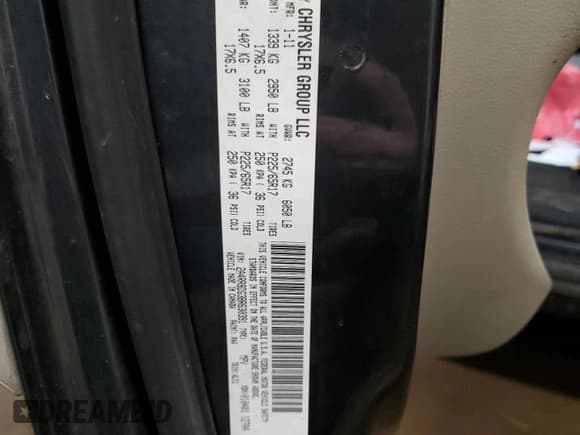 ✅ 2011 Chrysler Town & Country Touring L • VIN: 2A4RR8DG3BR630391 • Lot: 93017175. Wystawiony na Copart z przebiegiem 187 618 mil. Bezpłatny archiwum sprzedaży aukcyjnych z USA i szczegółowy raport historii pojazdu na DreamBid. Zdjęcie 13.