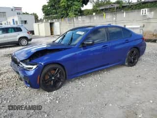 2021 BMW 3 Series 330i z VIN 3MW5R1J05M8C15964, wystawiony jako Copart lot #85337565 z przebiegiem 63 641 mil mil oraz Nie do naprawy • Non repairable. Historia ofert i sprzedaży dostępna na DreamBid. Obrazek 1.