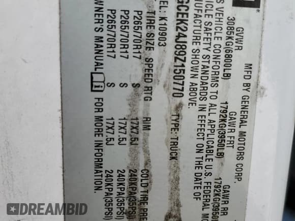 ✅ 2009 Chevrolet Silverado 1500 • VIN: 1GCEK24J89Z150770 • Лот: 66755994. Опубликован ранее на Copart с пробегом 240 924 миль. Бесплатный доступ к архиву аукционных продаж из США и подробный отчёт об истории автомобиля на DreamBid. Изображение 12.