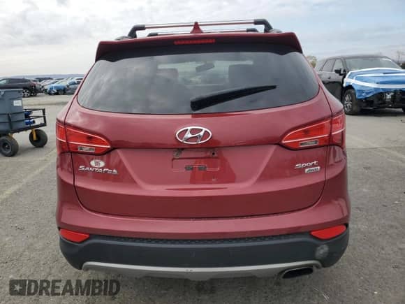 2014 Hyundai Santa Fe with VIN 5XYZUDLB0EG151762, listed as a Copart auction lot 91348525 with 135,823 mi miles and Salvage title. Bid and sale history available at DreamBid. Image 6.
