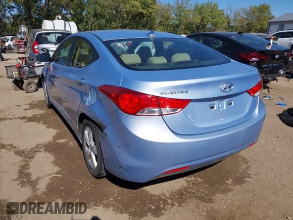 ✅ 2012 Hyundai Elantra GLS • VIN: KMHDH4AE3CU310308 • Lot: 43417294. Listed on IAAI with 207,718 mi. Free auction sales archive from the USA and detailed vehicle history report at DreamBid. Image 3.
