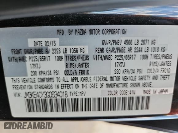 ✅ 2016 Mazda CX-5 Touring • VIN: JM3KE4CY3G0634018 • Lot: 89910155. Listed on Copart with 153,949 mi. Free auction sales archive from the USA and detailed vehicle history report at DreamBid. Image 13.