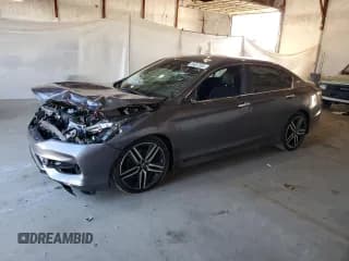 ✅ 2016 Honda Accord Sport • VIN: 1HGCR2F5XGA112103 • Lot: 86067055. Listed on Copart with 104,630 mi. Free auction sales archive from the USA and detailed vehicle history report at DreamBid. Image 1.