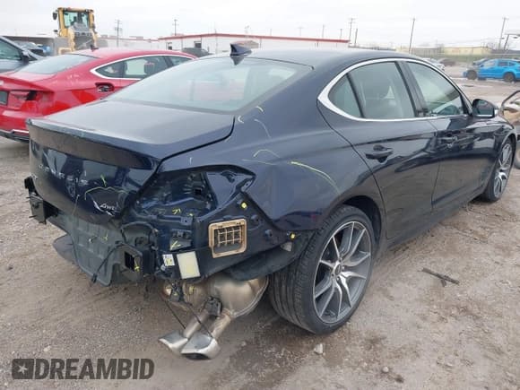 ✅ 2023 Genesis G70 2.0T • VIN: KMTG34TA3PU129307 • Lot: 41636981. Listed on IAAI with 37,593 mi. Free auction sales archive from the USA and detailed vehicle history report at DreamBid. Image 4.