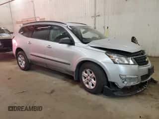 2015 Chevrolet Traverse LS z VIN 1GNKVFKD8FJ192520, wystawiony jako Copart lot #81755915 z przebiegiem 172 537 mil mil oraz Szkoda całkowita • Salvage title. Historia ofert i sprzedaży dostępna na DreamBid. Obrazek 4.