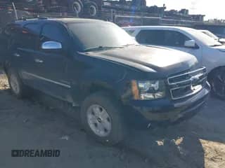 2013 Chevrolet Tahoe LTZ with VIN 1GNSCCE07DR169385, listed as a IAAI auction lot 41899972 with 132,005 mi miles and . Bid and sale history available at DreamBid. Image 1.