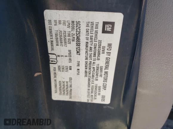 ✅ 2006 Saturn VUE • VIN: 5GZCZ53466S812347 • Lot: 45310355. Wystawiony na Copart z przebiegiem 238 696 mil. Bezpłatny archiwum sprzedaży aukcyjnych z USA i szczegółowy raport historii pojazdu na DreamBid. Zdjęcie 13.