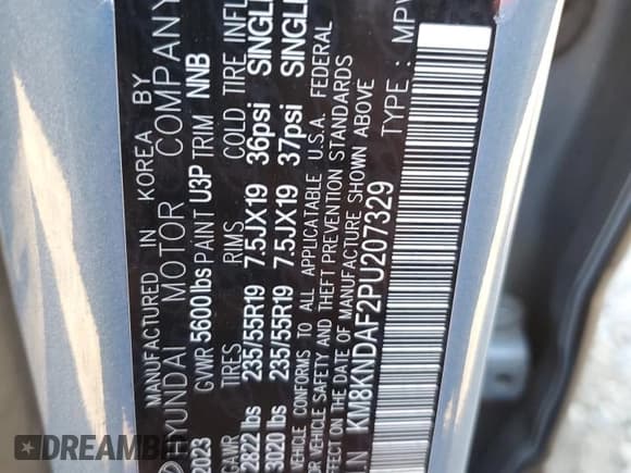 ✅ 2023 Hyundai Ioniq 5 SEL • VIN: KM8KNDAF2PU207329 • Lot: 71407845. Listed on Copart with 120,609 mi. Free auction sales archive from the USA and detailed vehicle history report at DreamBid. Image 12.