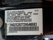 ✅ 2002 Honda Civic EX • VIN: 2HGES26772H548593 • Lot: 84807495. Listed on Copart with Not provided. Free auction sales archive from the USA and detailed vehicle history report at DreamBid. Image 13.