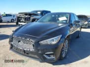 ✅ 2023 Infiniti Q50 Luxe • VIN: JN1EV7BP6PM511468 • Lot: 41211898. Wystawiony na IAAI z przebiegiem 24 157 mil. Bezpłatny archiwum sprzedaży aukcyjnych z USA i szczegółowy raport historii pojazdu na DreamBid. Zdjęcie 2.