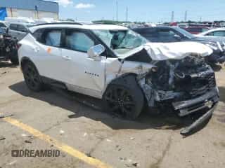 2020 Chevrolet Blazer RS with VIN 3GNKBERS4LS538399, listed as a Copart auction lot 58931754 with Not provided miles and Non repairable. Bid and sale history available at DreamBid. Image 4.