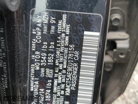 ✅ 2014 Hyundai Accent GS • VIN: KMHCT5AE9EU178156 • Лот: 78835724. Опубликован ранее на Copart с пробегом Не указан. Бесплатный доступ к архиву аукционных продаж из США и подробный отчёт об истории автомобиля на DreamBid. Изображение 12.