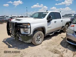 2023 Chevrolet Silverado 2500HD Work Truck with VIN 1GC1YLE76PF140176, listed as a Copart auction lot 63506405 with 34,040 mi miles and Clean title. Bid and sale history available at DreamBid. Image 1.