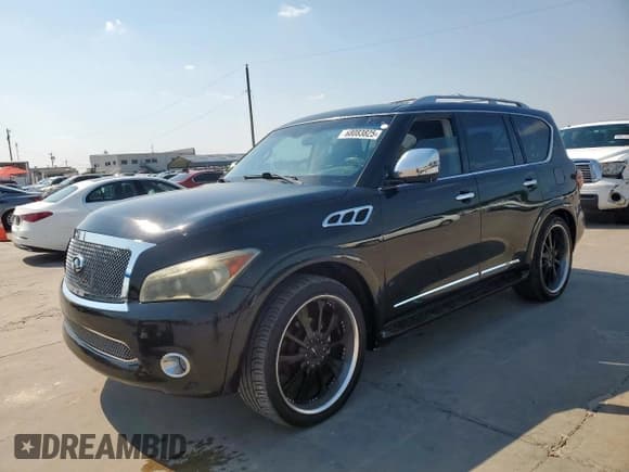 ✅ 2011 Infiniti QX56 8-passenger • VIN: JN8AZ2ND4B9701547 • Lot: 68083825. Listed on Copart with 137,734 mi. Free auction sales archive from the USA and detailed vehicle history report at DreamBid. Image 1.