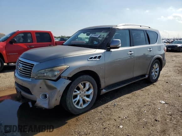 ✅ 2014 Infiniti QX80 • VIN: JN8AZ2NF4E9552949 • Lot: 90134805. Listed on Copart with 240,350 mi. Free auction sales archive from the USA and detailed vehicle history report at DreamBid. Image 1.